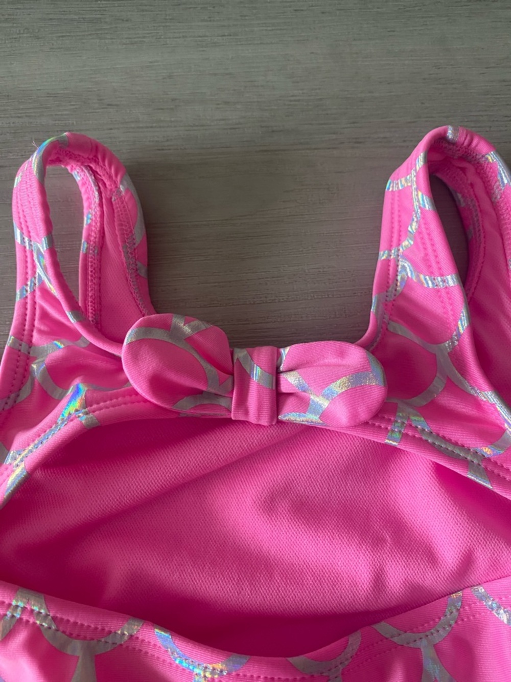 Cat & Jack Hot Pink Girls Tutu Swimsuit - Picture 5 of 6